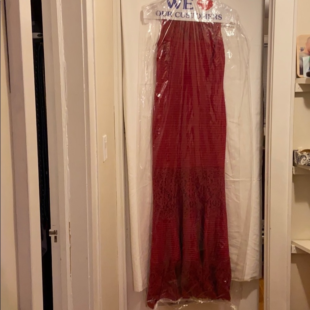 Tadashi Shoji red formal gown -worn once